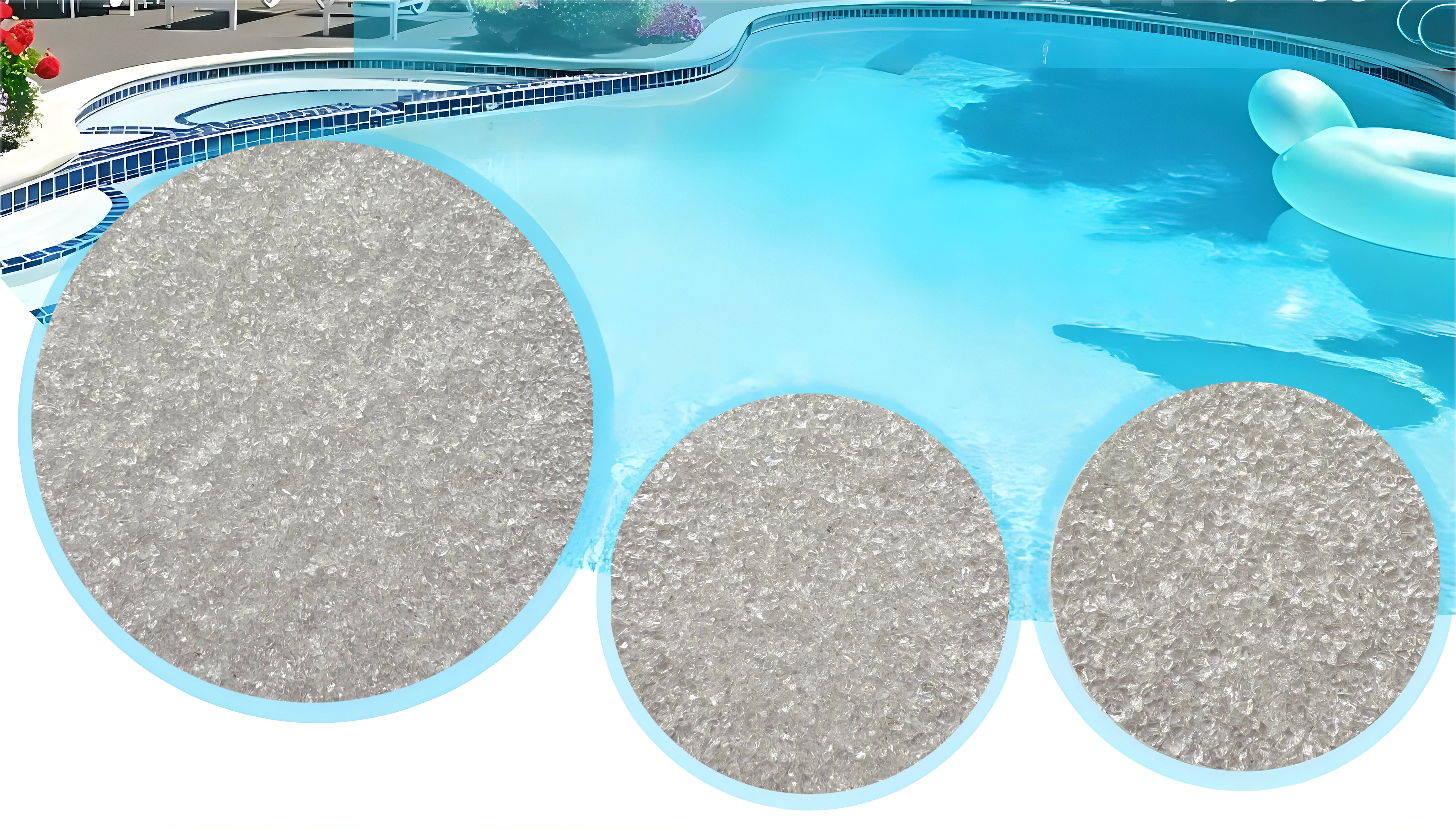 m&eacute;dia filtrant en verre